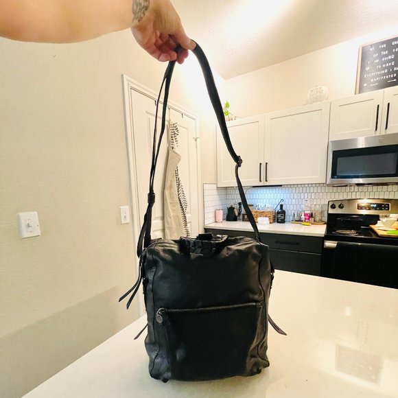 Lucky Brand Leather Convertable Backpack Daypack - Picture 2 of 12